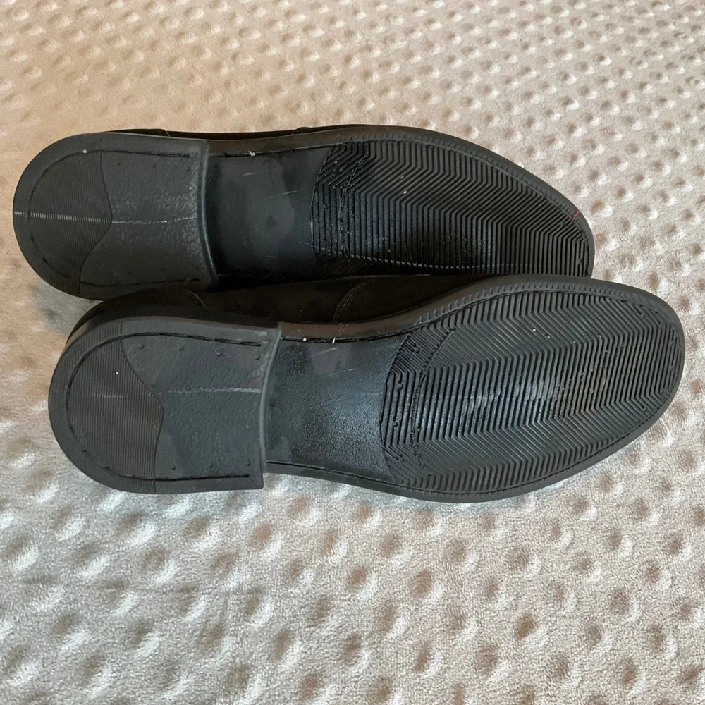 Sandro Moscoloni Loafers Mens 8D Black Suede Bit‎ Detail Slip On Shoes